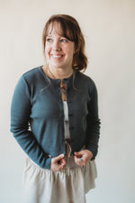 Jessi Buttoned Cardigan- Jade