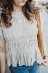Sarah Smocked Top