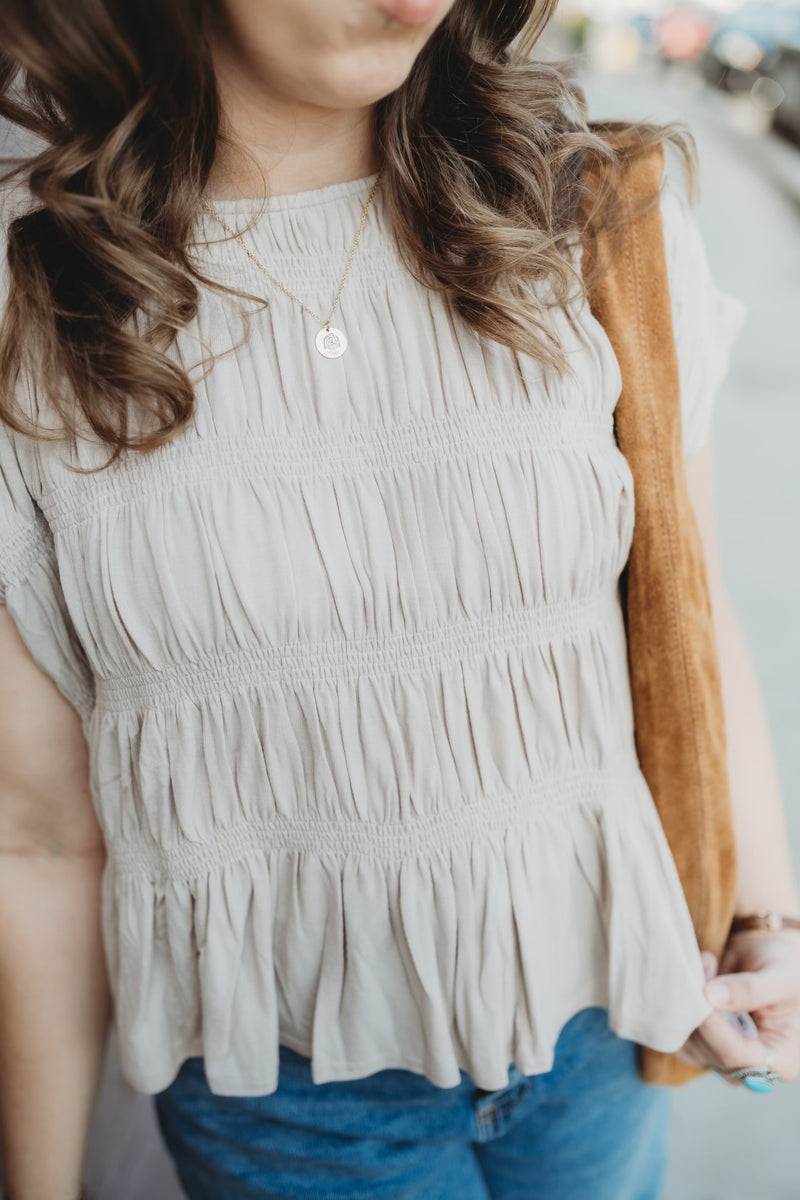 Sarah Smocked Top