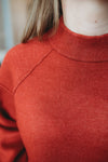 Cherry Mock Neck Sweater