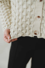 Jillian Cream Knit Cardigan