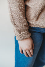 Raw Edge V-neck Sweater