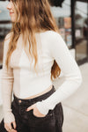 Color Block Fitted Sweater Top