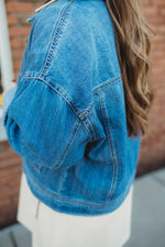 Rise Cargo Denim Jacket