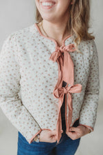 Dainty Floral Tied Cardi