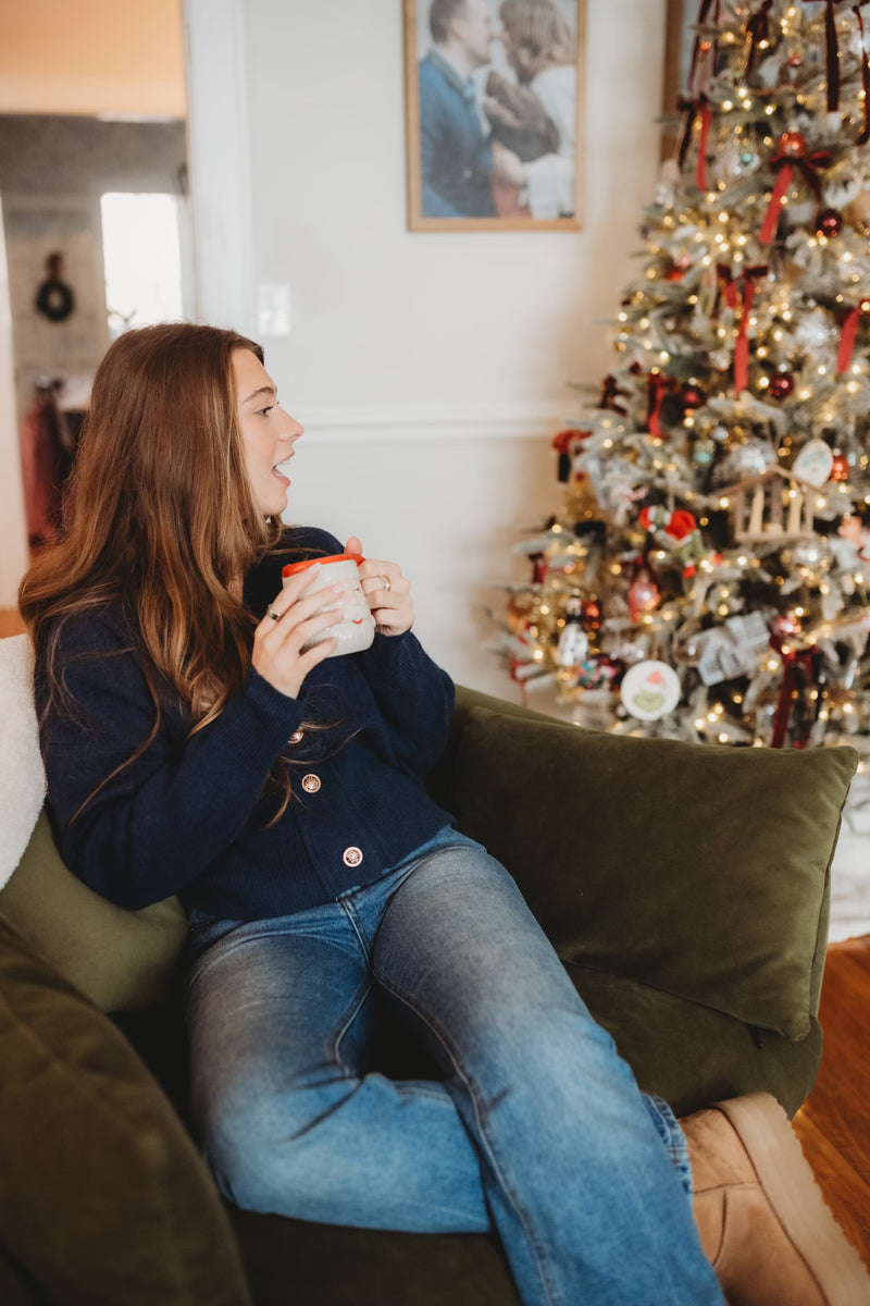 Indigo Knit Cardigan