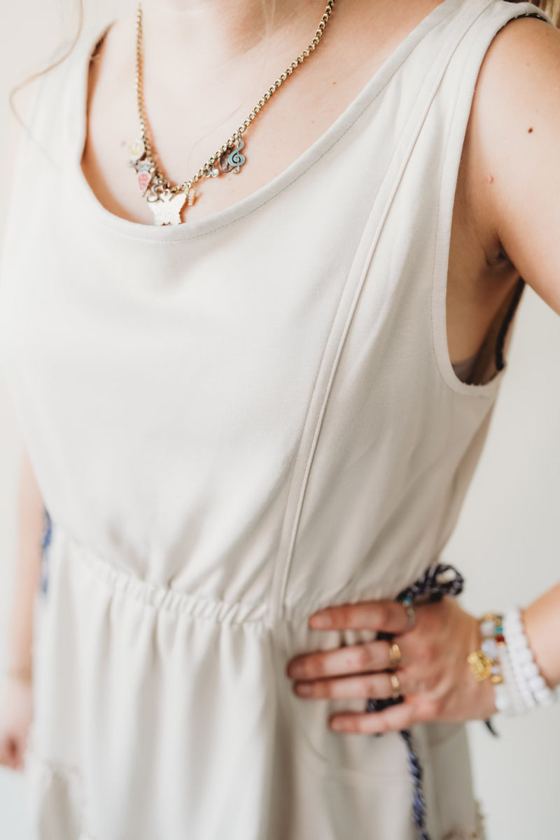 Frill Mini Tank Dress
