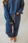 Basic Casual Sweatpants - Navy