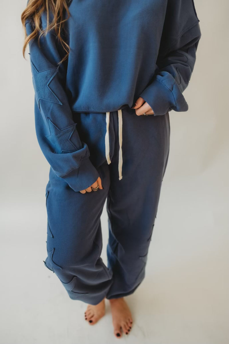 Basic Casual Sweatpants - Navy
