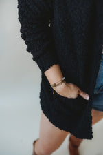 Glory Popcorn Sweater- Black