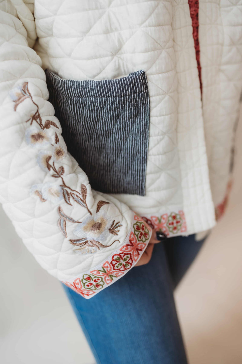 Delilah Quilted Knit Jacket