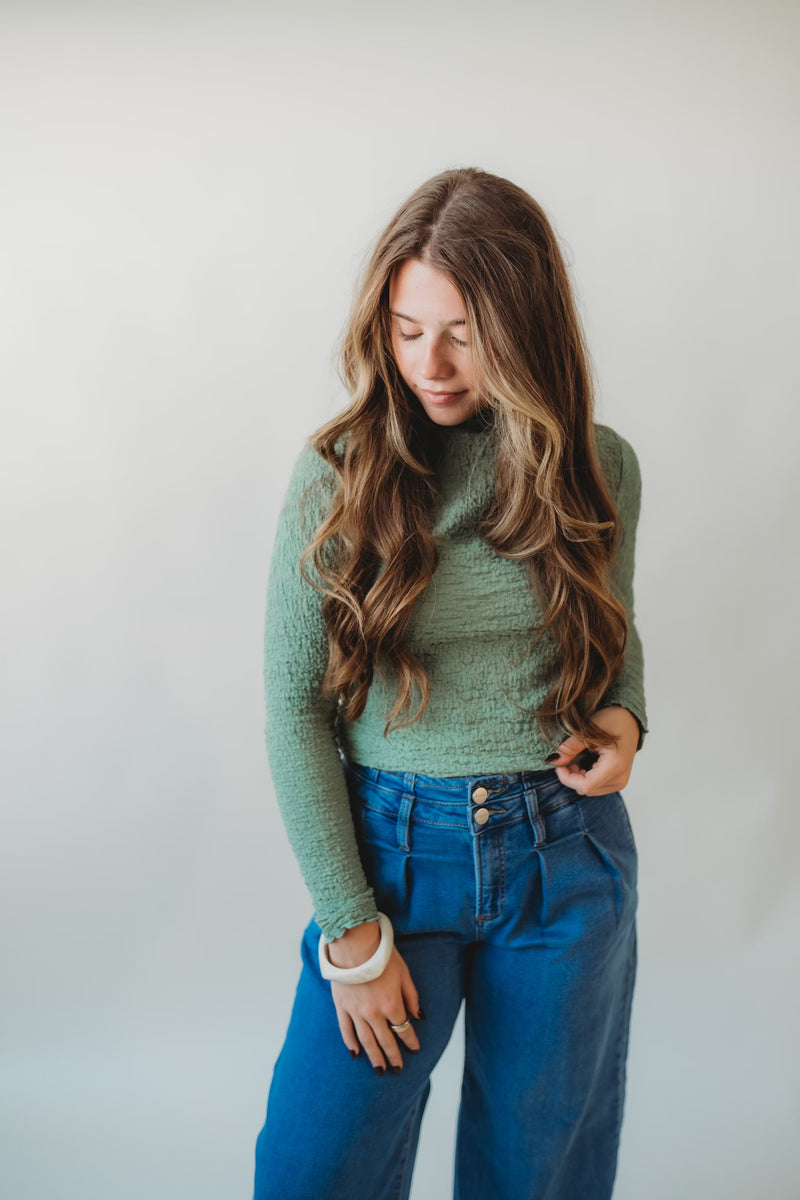 Kenny Crinkle Knit Top