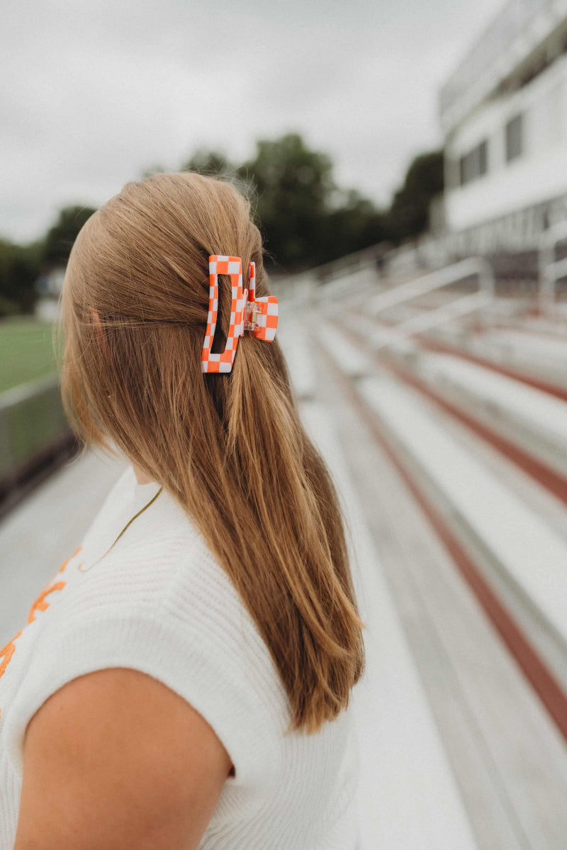 TN Checkered Hair Clip