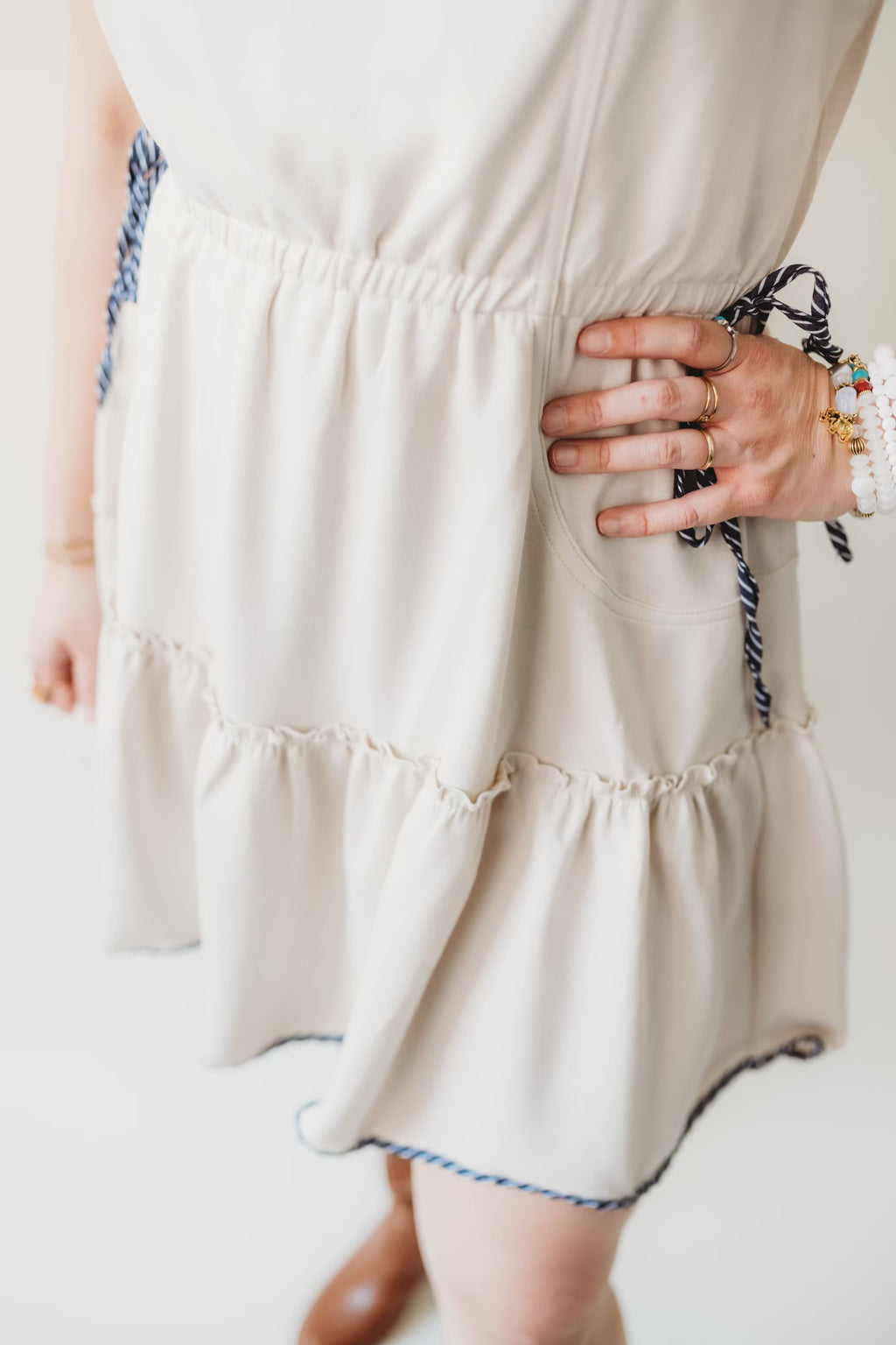 Frill Mini Tank Dress