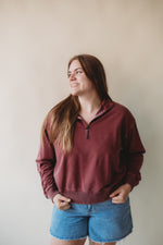 Terry Half Zip Top