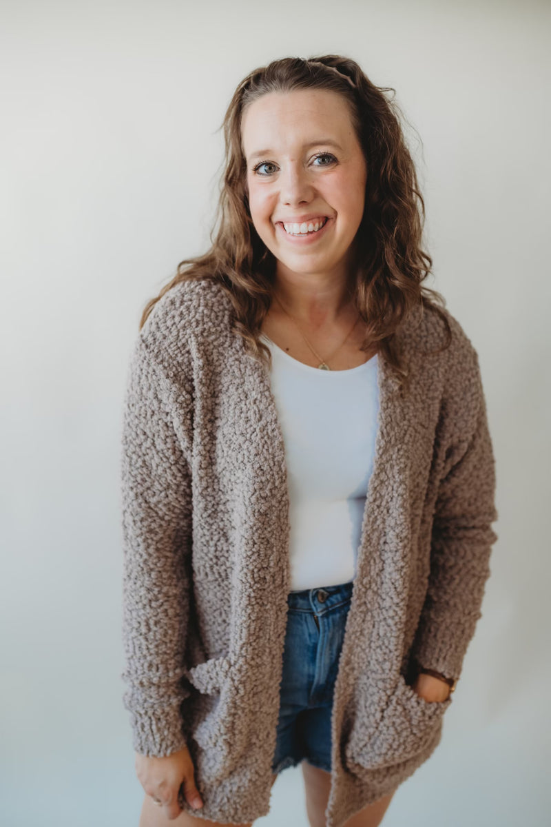 Glory Popcorn Sweater- Mocha