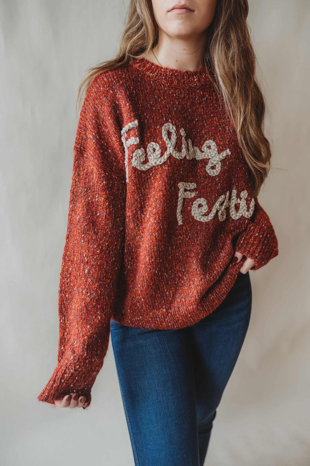 Feeling Festive Red Sweater