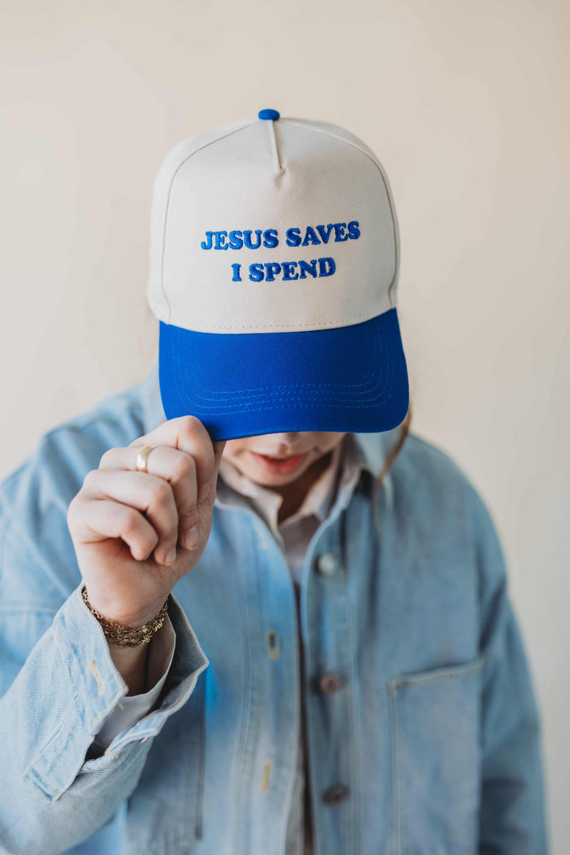 “Jesus Saves, I Spend” Hat