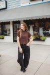 Viscose Mock Neck Sweater