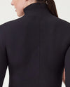 SPANX Suit Yourself Ribbed Long Sleeve Turtleneck Bodysuit -Black