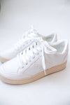 Classic White Stitched Sneakers