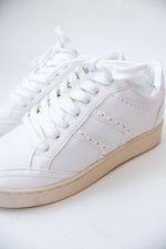 Classic White Stitched Sneakers