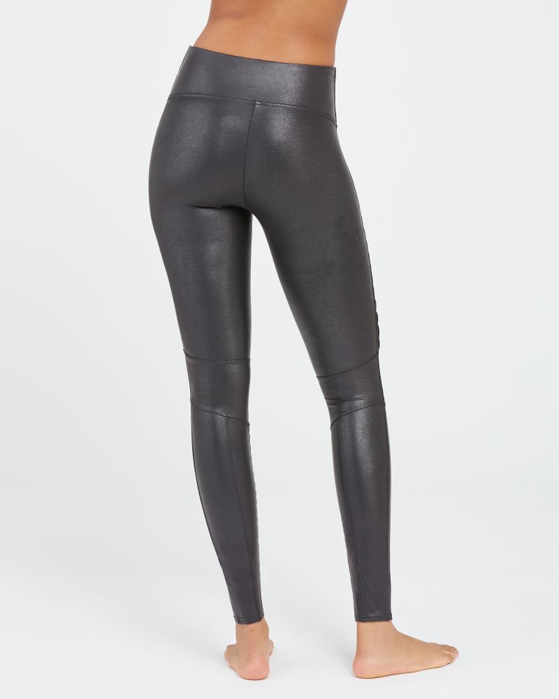 SPANX, Pants & Jumpsuits, Spanx Faux Leather Leggings Black Size Medium