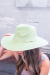 Natalie Paper Straw Rancher Hat -Sage Green