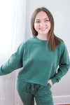 Cozy Green Cotton Pullover