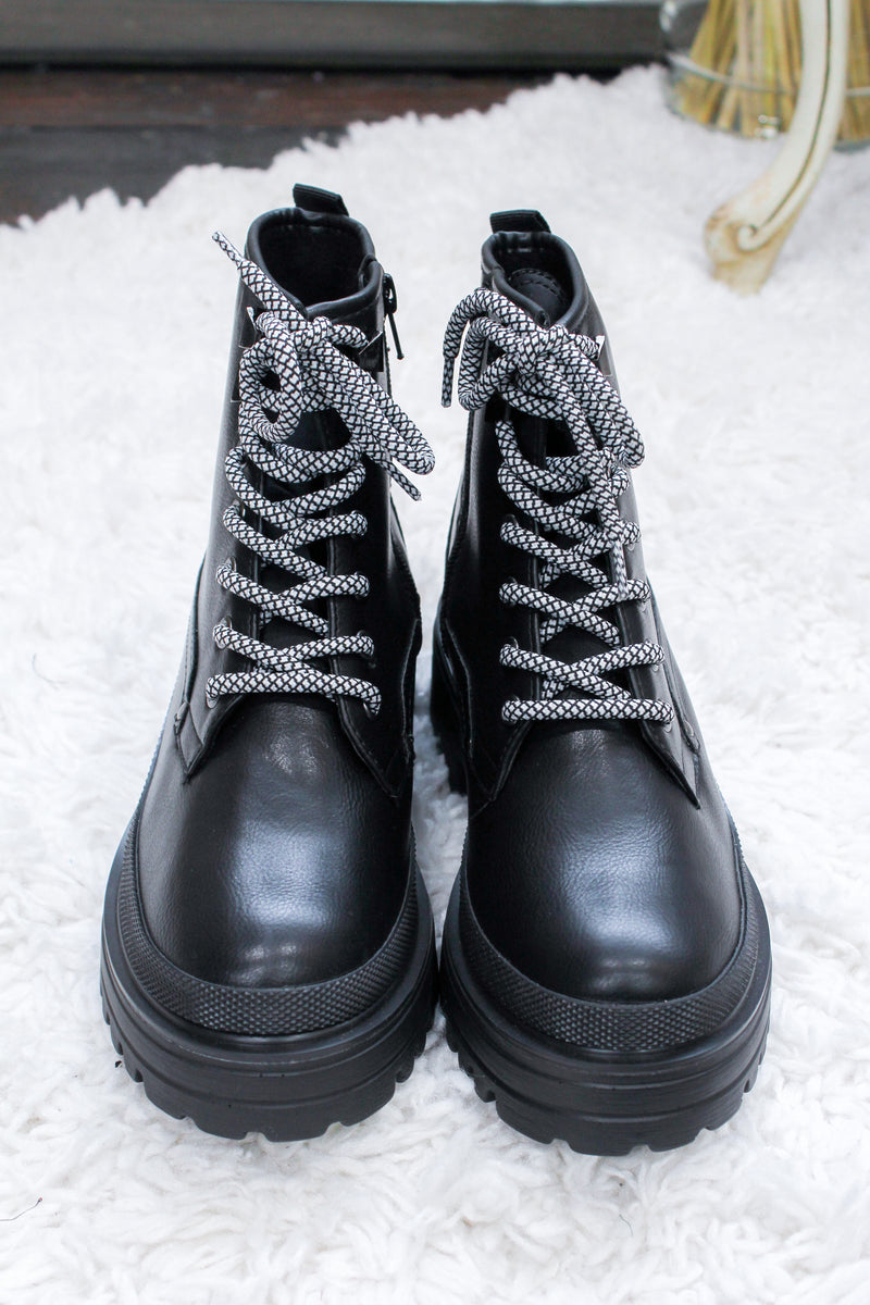 Ymelda Combat Boots -Black