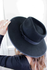 Barry Black Flat Brim Hat