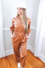 Queen Energy Leather Jumpsuit