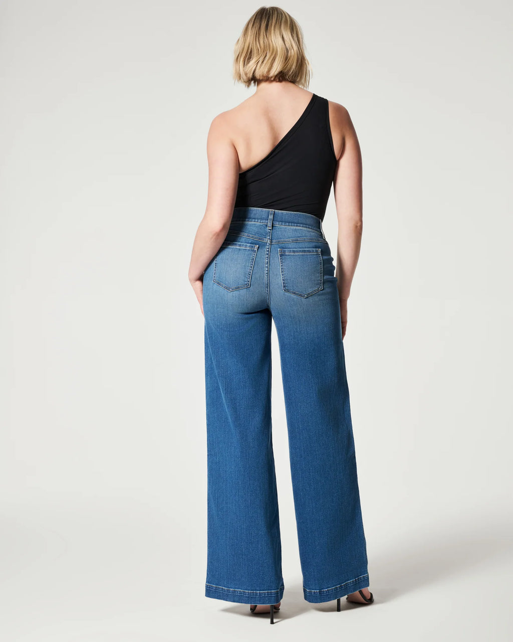 SPANX Seamed Front Wide Leg Jeans